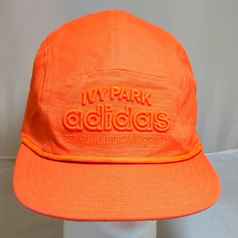 Adidas x IVY PARK Trail Beyoncé Orange 5-Panel Cap-Hat Adjustable
